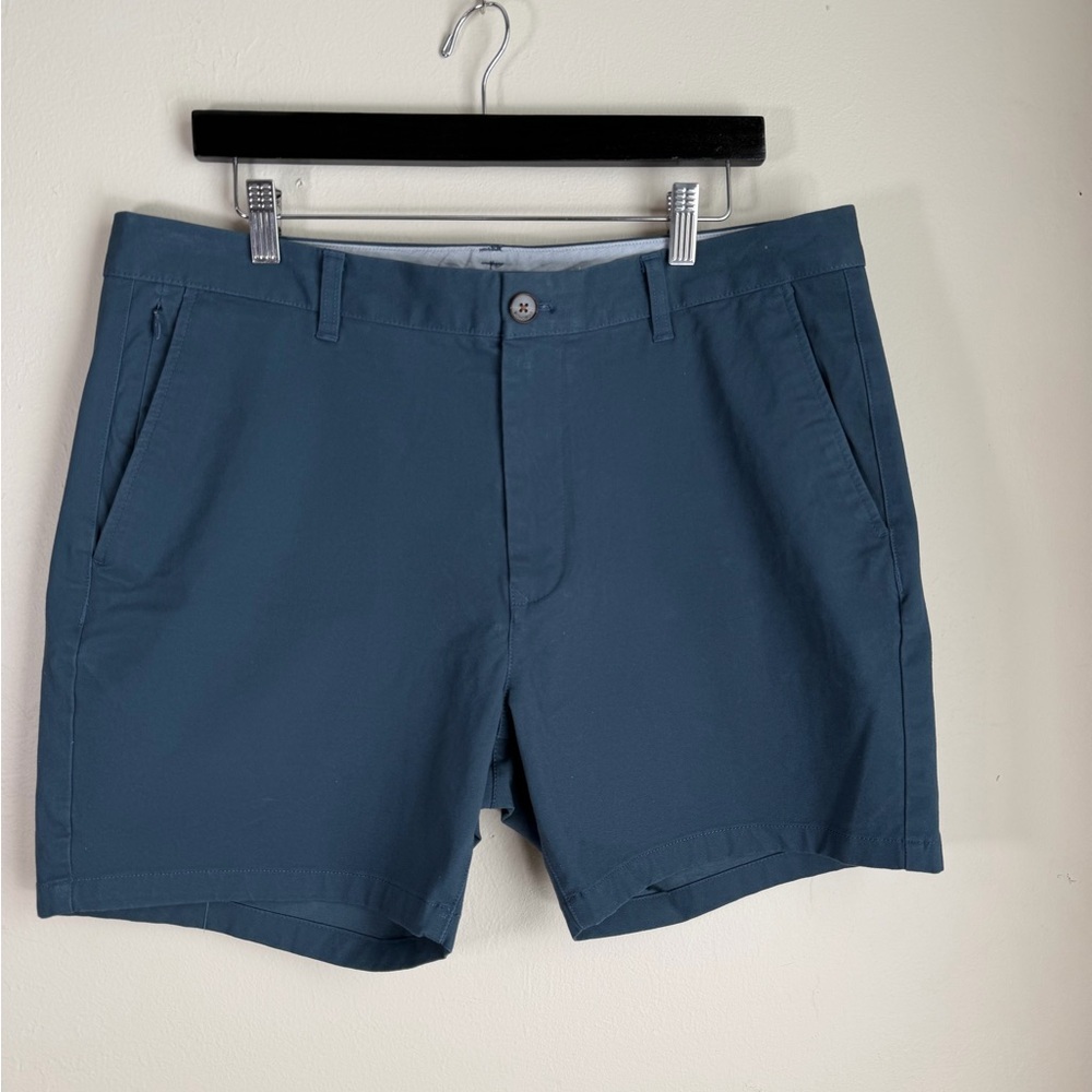 Bonobos Teal Flat Front Shorts